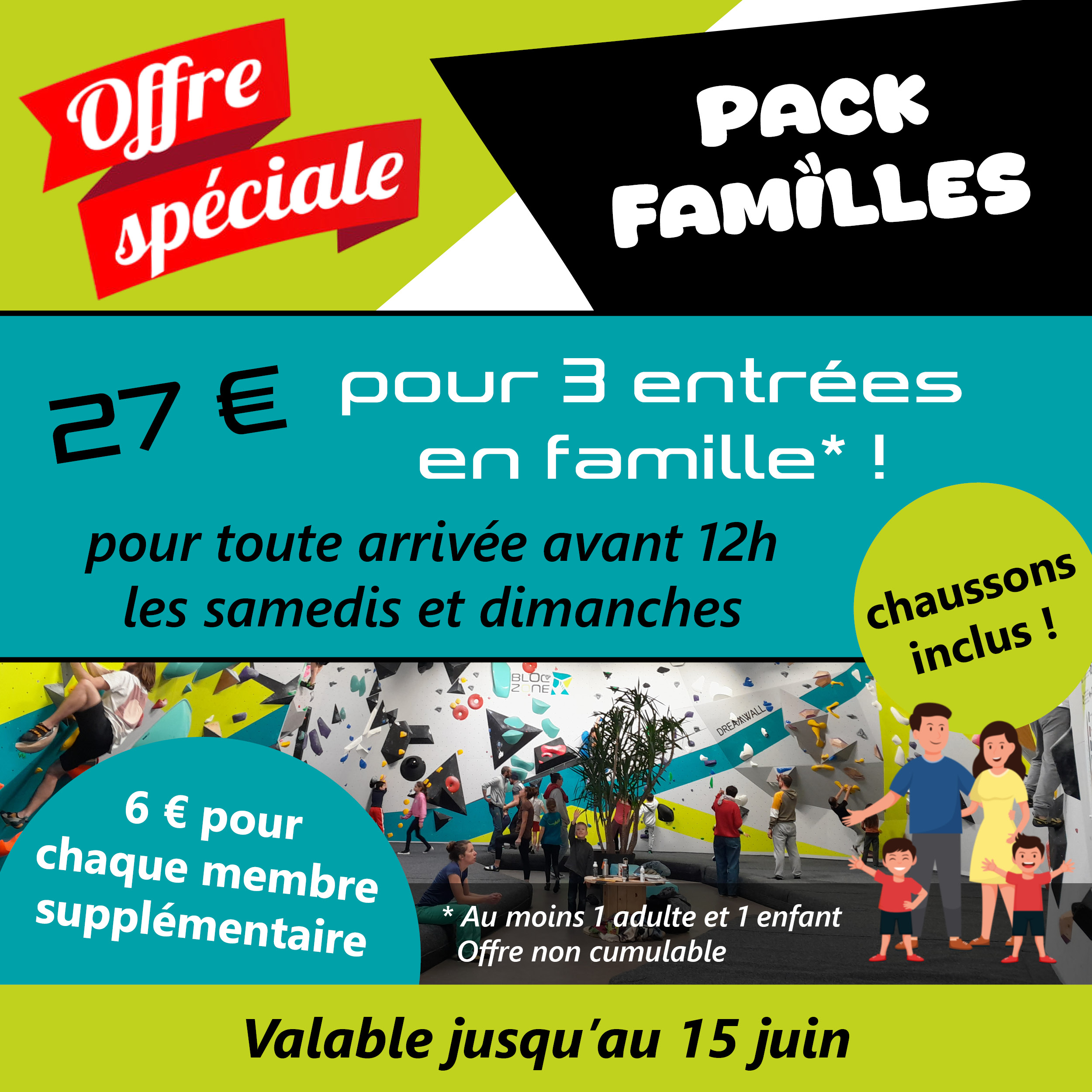 offre famille découverte escalade