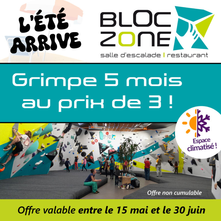 grimpe 5 mois au prix de 3