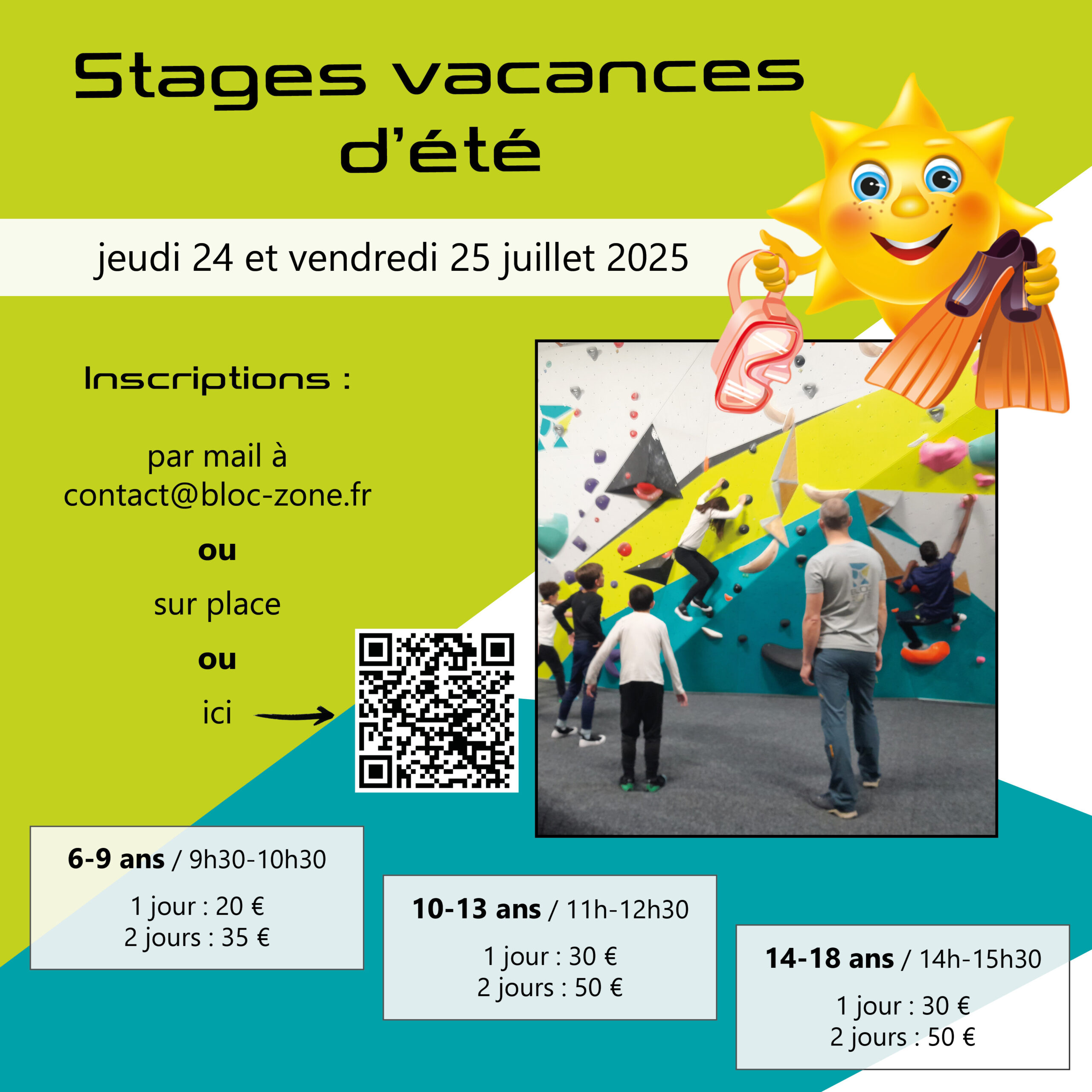 stages vacances été 2025