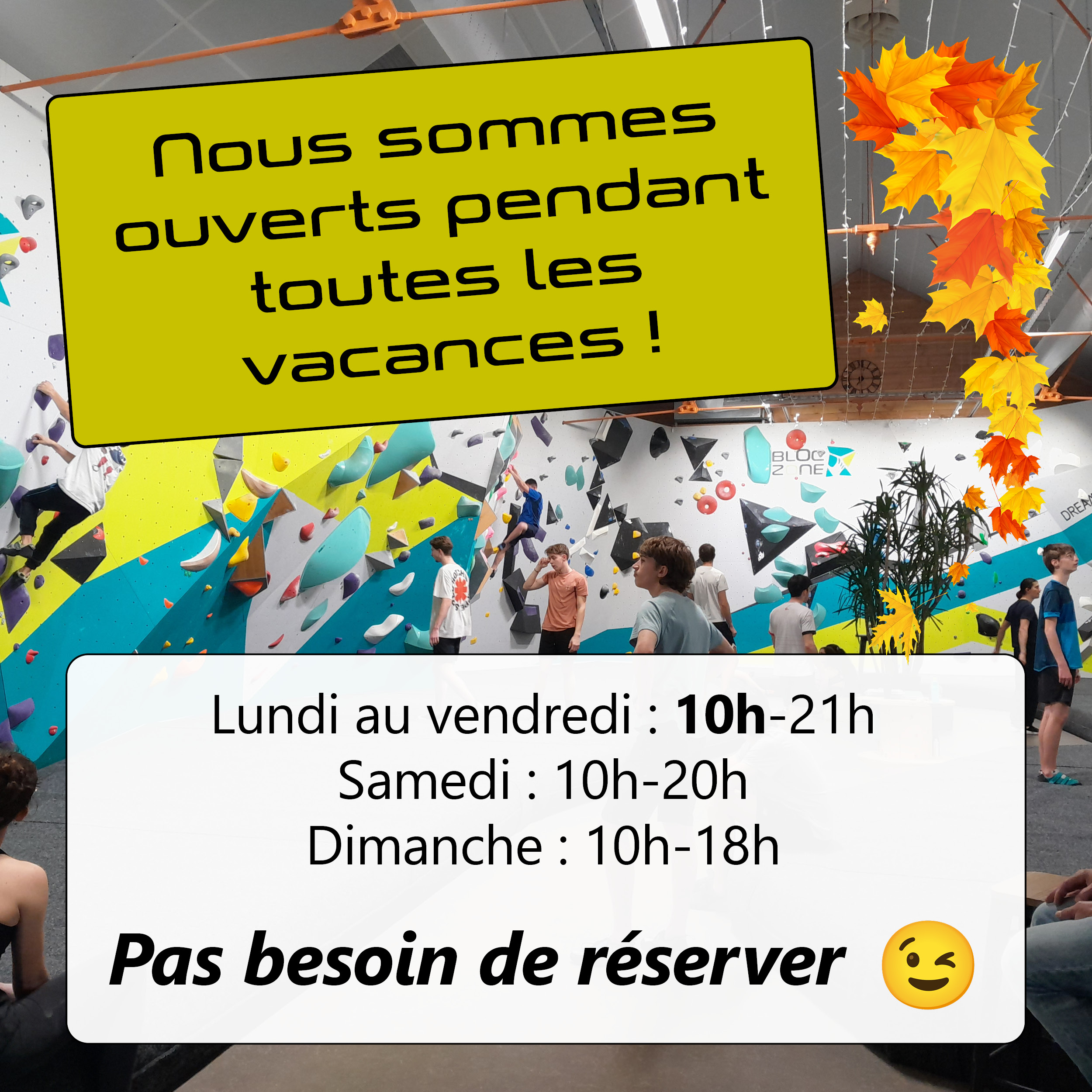 ouverts vacances toussaint 2025