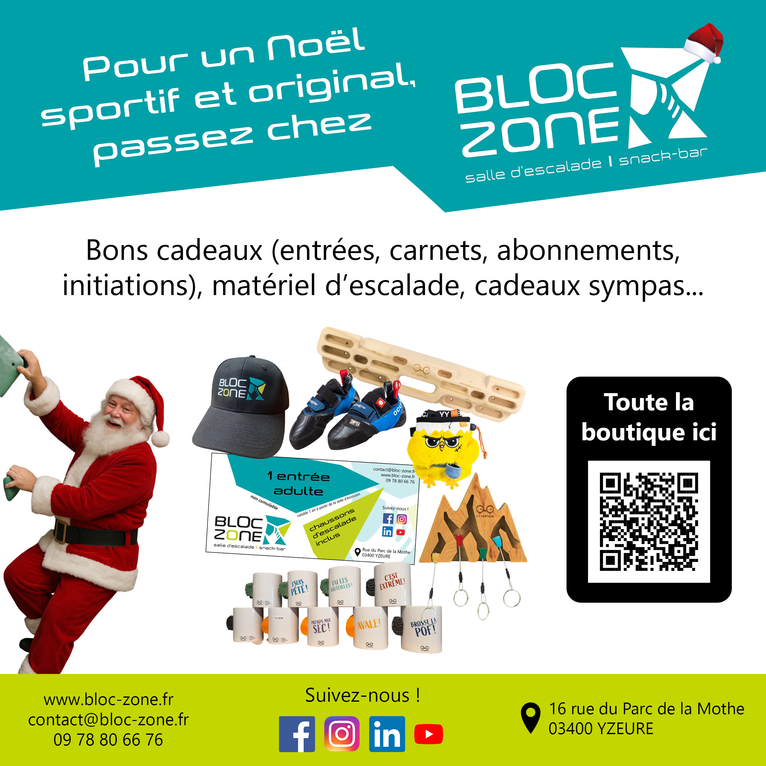 cadeaux Noël Bloc Zone