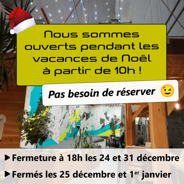 horaires vacances noel 2025