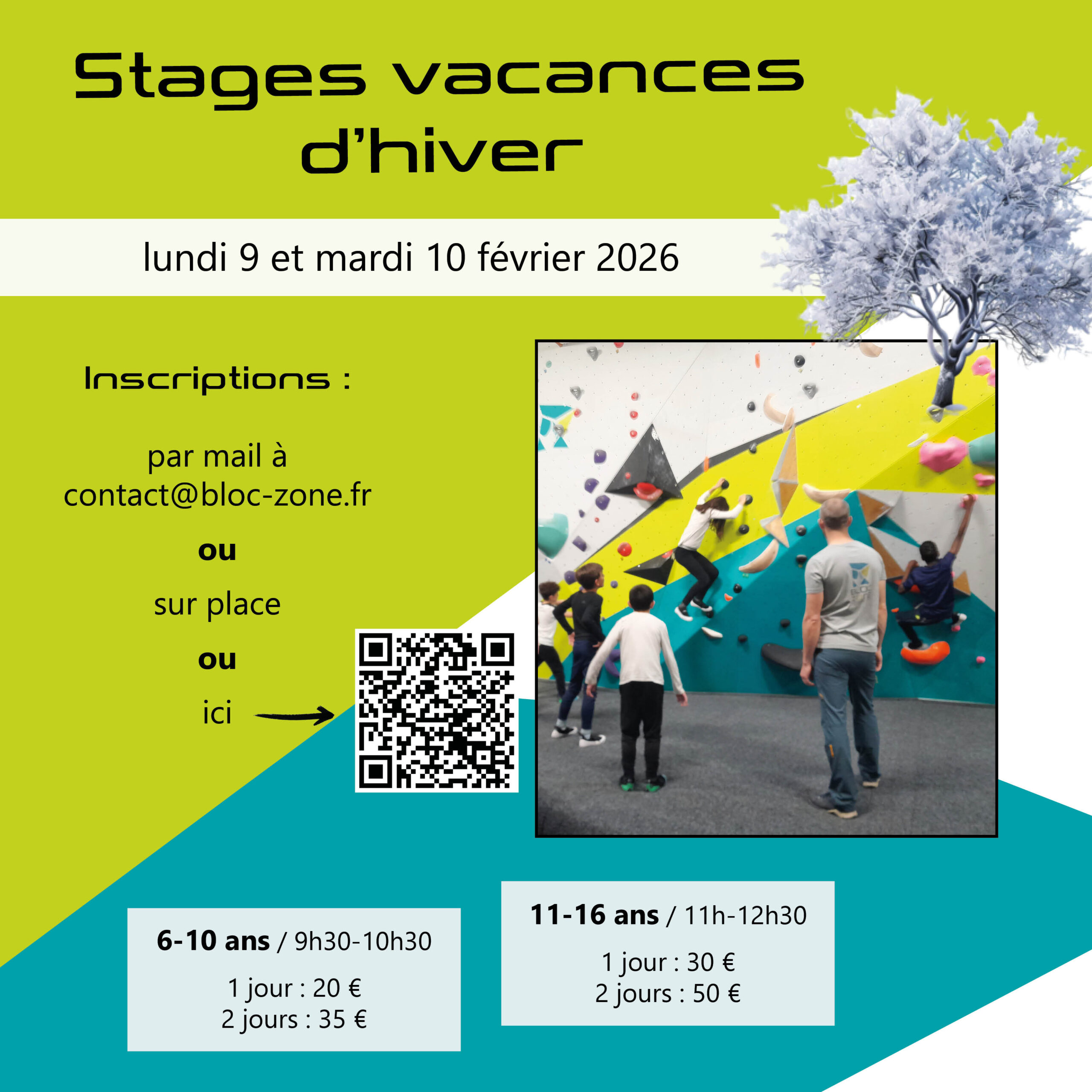 stages enfants vacances hiver 2026
