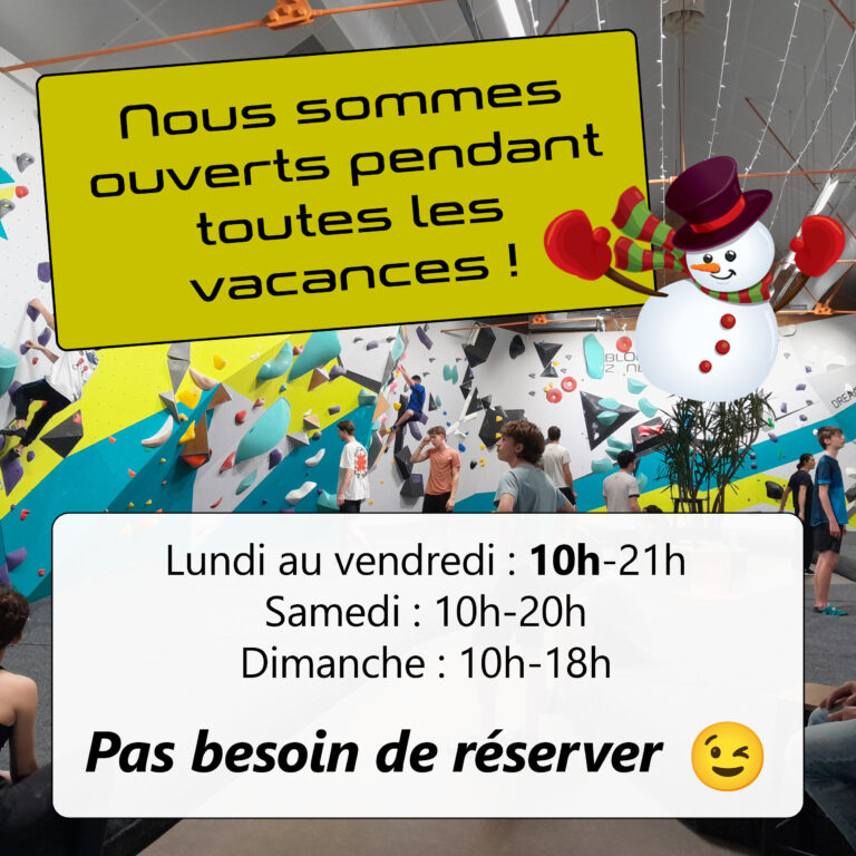 horaires vacances hiver 2026