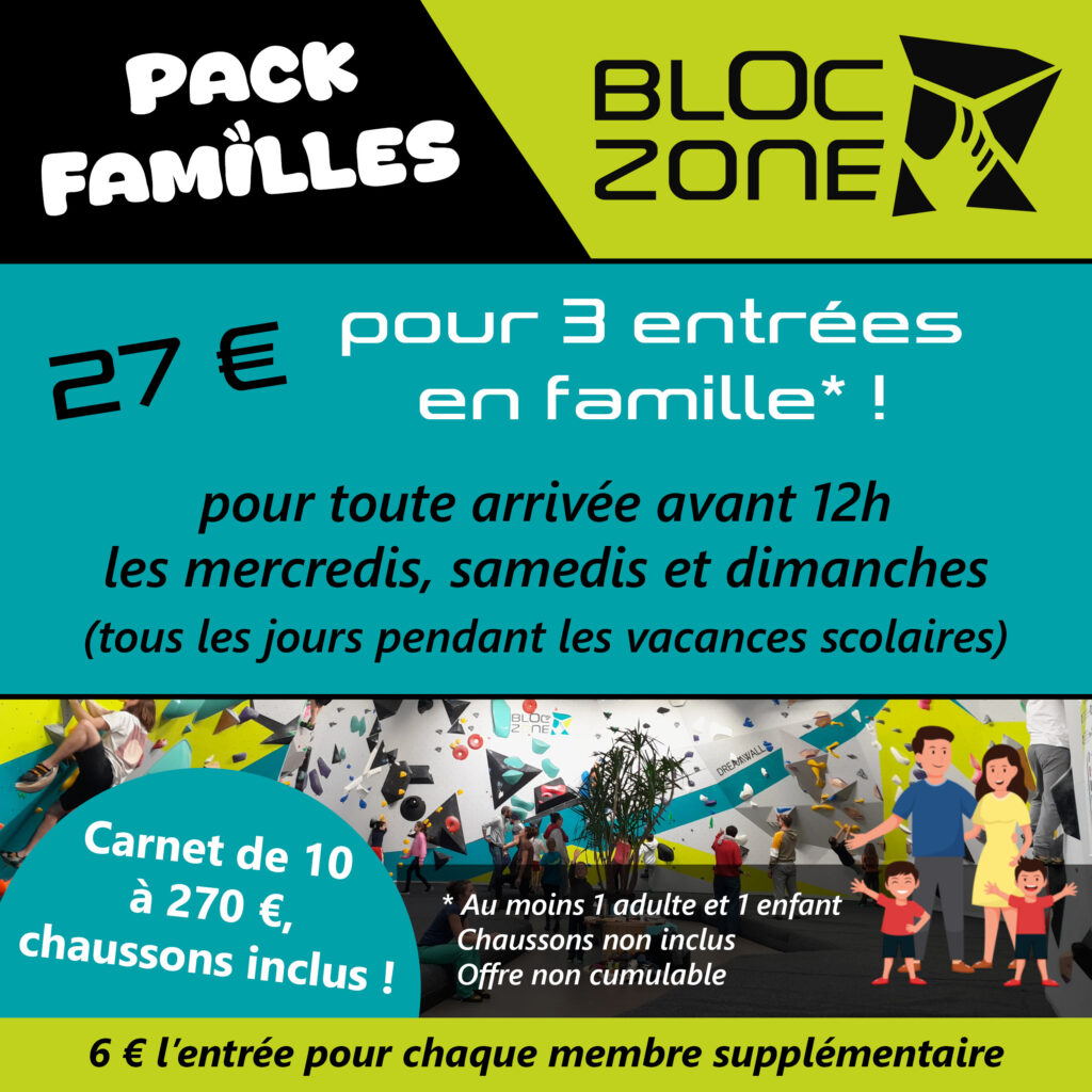 tarif pack famille