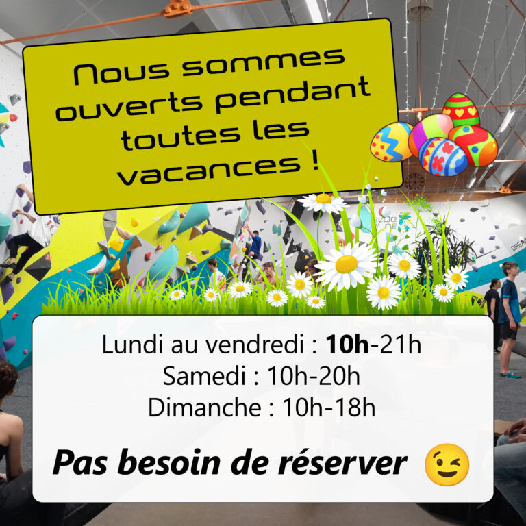 horaires vacances printemps 2026