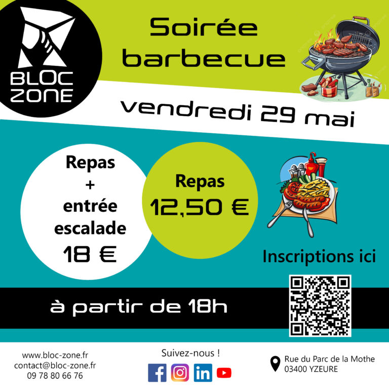 soirée barbecue 29 mai 2026