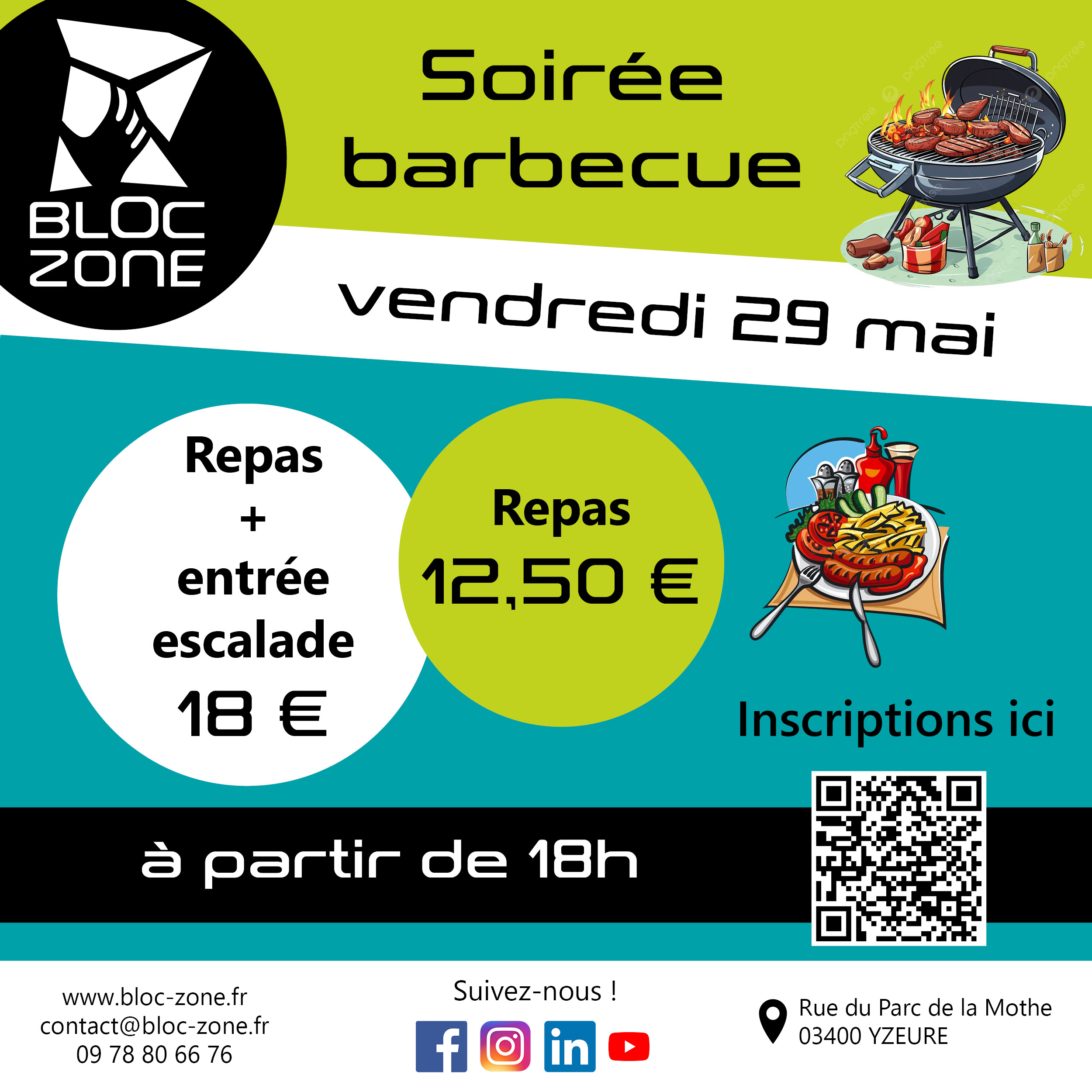 soirée barbecue 29 mai 2026
